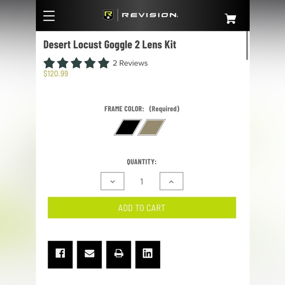 Revision Desert Locust Goggle 2 Lens Kit - Picture 3 of 6